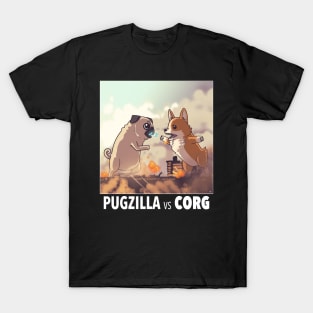 Pugzilla vs Corg T-Shirt